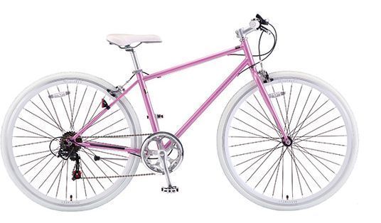 ピンクのかわいいクロスバイク サカモトテクノ オールストリート6s 女性に人気 かわいい自転車特集